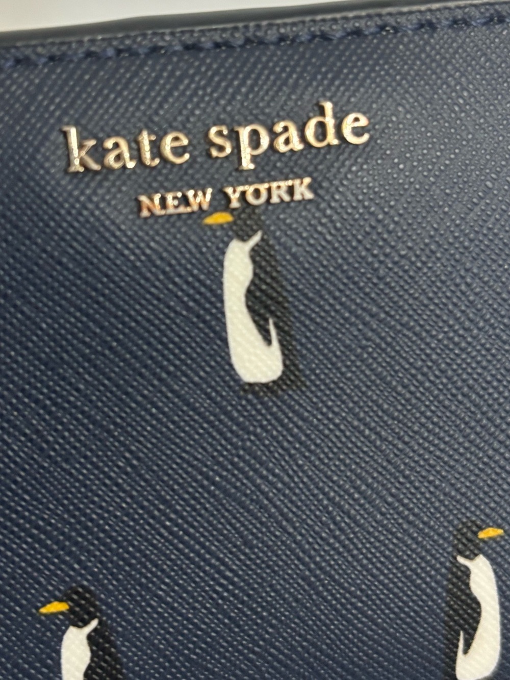 Kate Spade New York Cameron Penguin 🐧 Large Slim Bifold Wallet - Picture 9 of 11